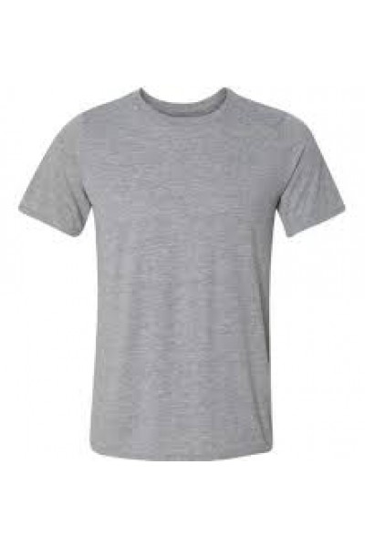 Camiseta malha manga curta cinza (M)