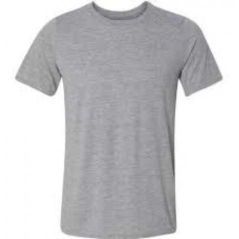 Camiseta malha manga curta cinza (GG)