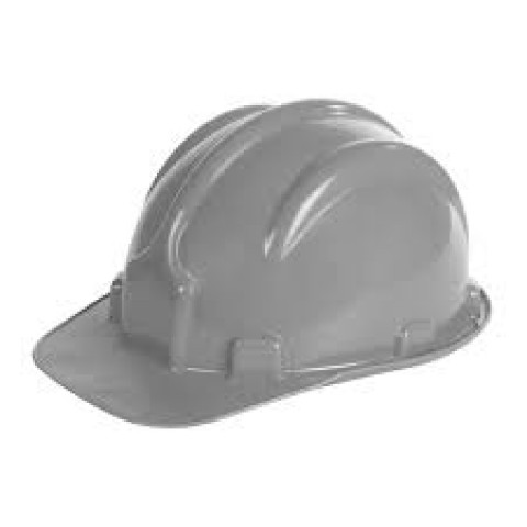 Capacete c/aba frontal c/carneira s/jugular classe B - Cinza - Plastcor
