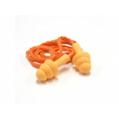 Protetor auricular plug em silicone c/cordão - Plastcor