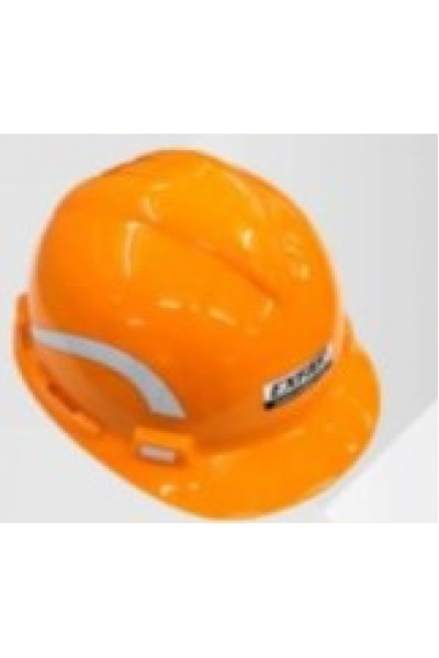 Capacete c/ Carneira e Jugular Classe B - Laranja Neon - Exfak