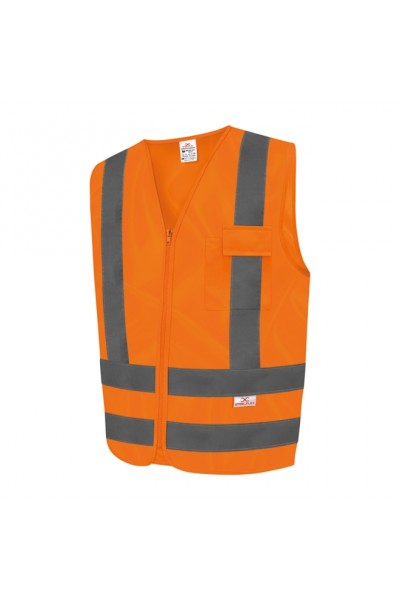 Colete 1 bolso laranja fluorescente - Kalipso (XXG)