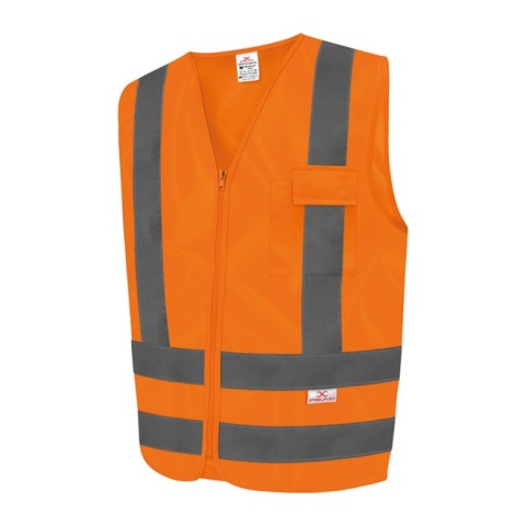 Colete 1 bolso laranja fluorescente - Kalipso (XXG)