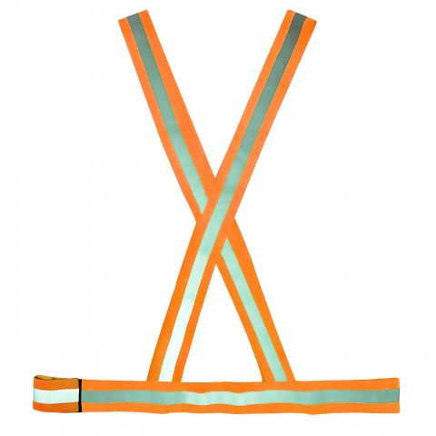 Colete X - Laranja  Refletivo