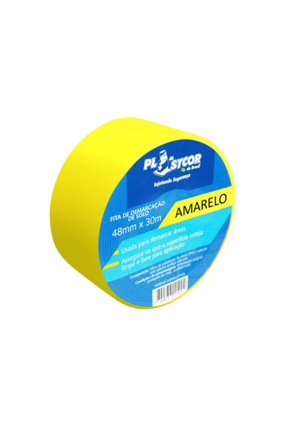 Fita de demarcação amarela 48MM  x 30M